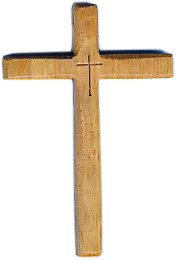 [KOK-80NF] Croix sur cordon 'F' (65x100mm)