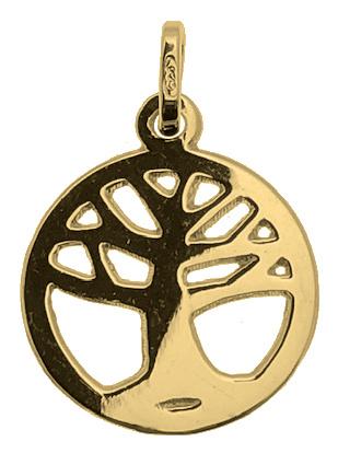 [MDP-10ADV] Médaille Arbre de Vie - Argent 925% plaqué 3µm (Ø17mm)