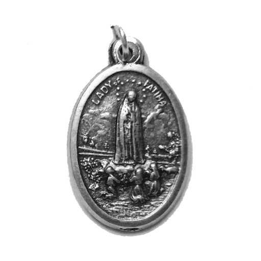 [MED-05FAT022] Medaille OLV Fatima - metaal (16x22mm)