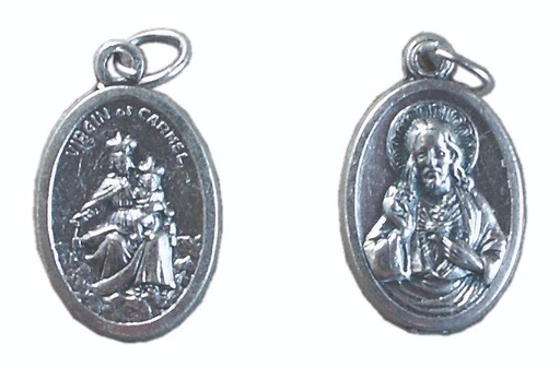 [MED-05SCA022] Medaille Scapulier - metaal (16x22mm)