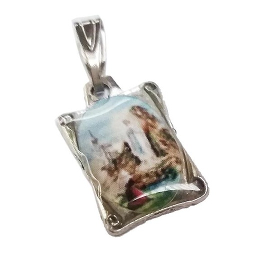 [MED-59LOU187A] Medaille OLV Lourdes - metaal (10x15mm)