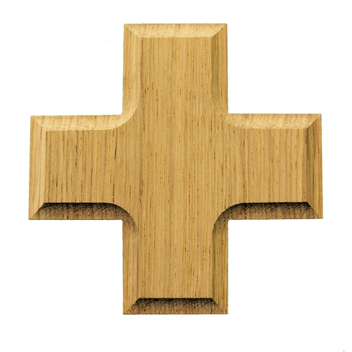 [MKR-03DKKIE] Kreuz Eiche,sonderanfert. roh,unlackiert ohne Öse (100x100mm)