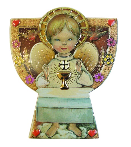 [MKR-09COM1346] Croix murale - 'Communion' (100x120mm)