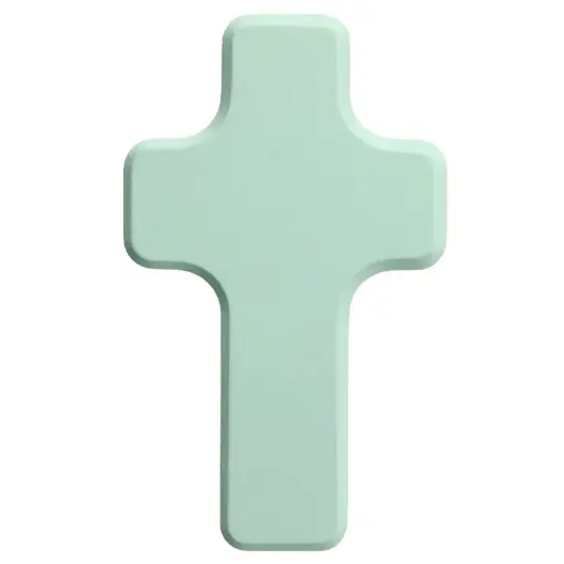 [MKR-41PFR488BL] Croix bois/bleu 'SANS TEXTE' (60x100mm)