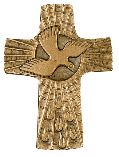 [MRL-800341] Kreuz bronze - 'Taube' (70x90mm)