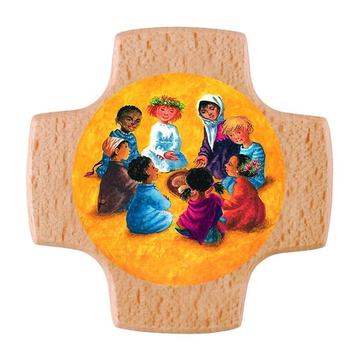 [MRL-810099] Kreuz Kinder der Welt beim Mahl