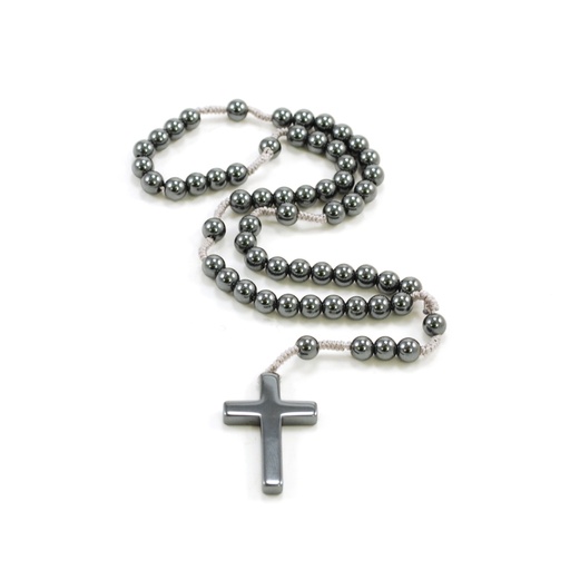 [MRL-860258] Taschenrosenkranz, Hämatit, geknpft