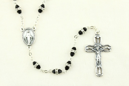 [RZK-05CR03SCA] Rozenkrans - kristal/strass - scarabee (8x6mm)