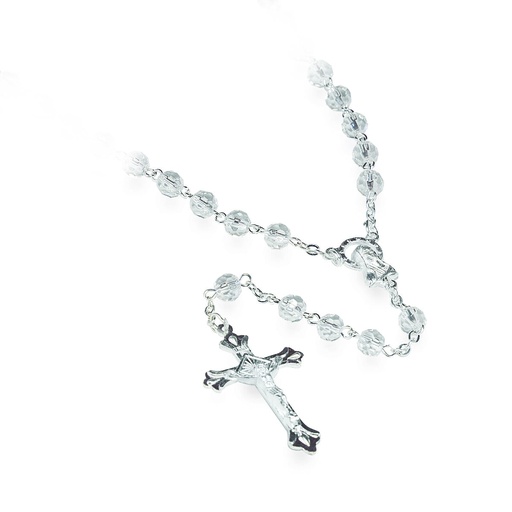 [RZK-35CHM04] Rozenkrans van uw maand 'April' - im.cristal/cristal diamant (⌀ 6mm)