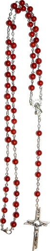 [RZK-40PN39CO] Chapelet en coraille rouge (⌀6mm)