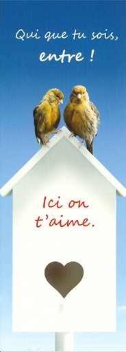 [SGC-21SC035] Signet communion - 5,5x15cm Qui que tu sois...