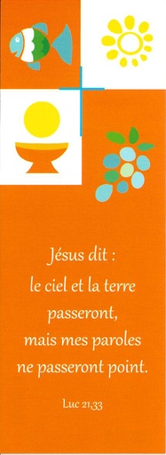 [SGC-21SC040] Signet communion - 5,5x15cm Jésus dit: le ciel et...