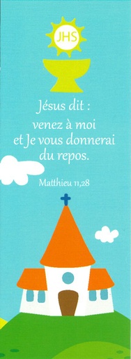 [SGC-21SC042] Signet communion - 5,5/15cm Jésus dit: Venez … moi...