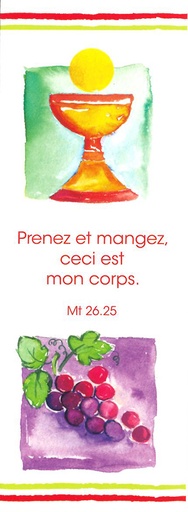 [SGC-21SC055] Signet communion - 5,5/15cm Prenez et mangez...