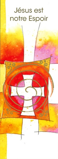 [SGC-21SC059] Signet communion - 5,5x15cm Jésus est notre espoir...