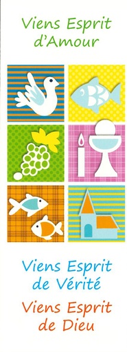 [SGC-21SC066] Signet communion - 5,5/15cm Viens Esprit d'Amour...