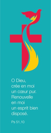 [SGC-21SC083] Signet communion - 5,5/15cm - O Dieu, crée en moi ... - Ps 51,10