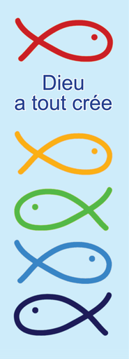 [SGC-21SC088] Signet de communion - 5,5/15cm - Dieu a tout créé