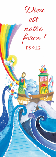 [SGC-21SC093] Signet communion - 5,5/15cm "Dieu est notre force" - PS 91,2