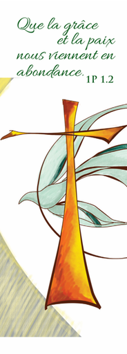 [SGC-21SC094] Signet communion - 5,5/15cm "Que la grace et la paix ..." - 1P 1,2