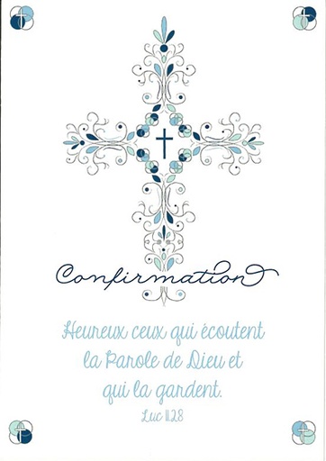[SGC-31C020] Signet confirmation - 7x10cm Heureux ceux qui...