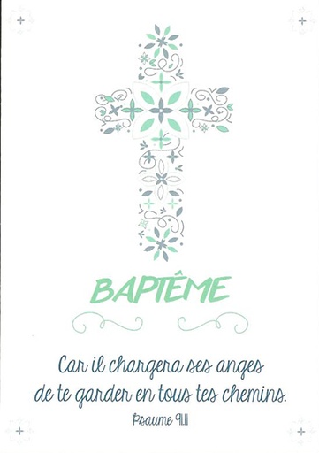 [SGC-31C022] Signet baptˆme - 70x100mm Car il changera ses anges...