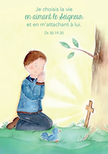 [SGC-31C027] Signet communion - 7x10cm Je choisis la vie...