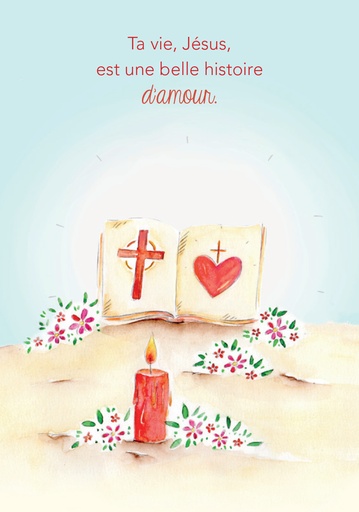 [SGC-31C034] Signet communion - 7x10cm Ta vie, Jésus...