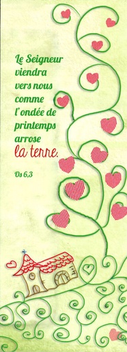 [SGC-31SC003] Signet communion - 5,5x15cm Le Seigneur viendra...
