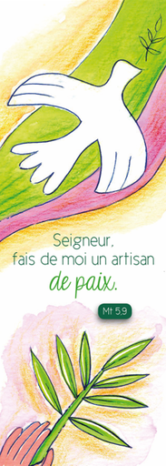 [SGC-31SC009] Signet communion - 5,5x15cm Seigneur, fais de moi...