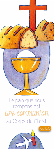 [SGC-31SC016] Signet communion - 5,5/15cm - Le pain que nous rompons...