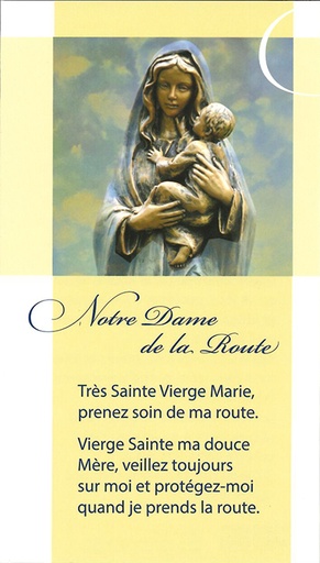 [SGN-21SP106] Signet prière Notre-Dame de la Route - SP106