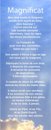 [SGP-31MAG01] Signet prière - 5,5x15cm Magnificat