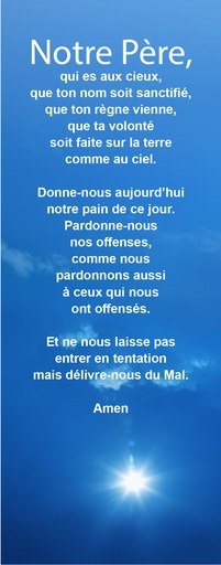 [SGP-31NOP01] Signet - 5,5/15cm - Notre Père