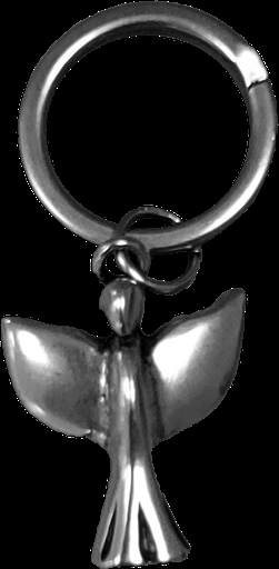 [SLH-17ENG059M4] Sleutelhanger Engel/metaal (40x30mm)