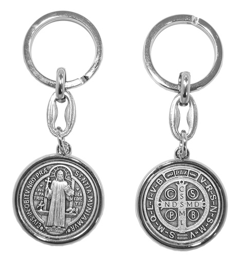 [SLH-35BEN37] Porte-clef St Benoit - métal (60x30mm)