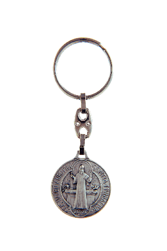 [SLH-45BEN0230] Porte-clef St Benoit - métal (60x30mm)