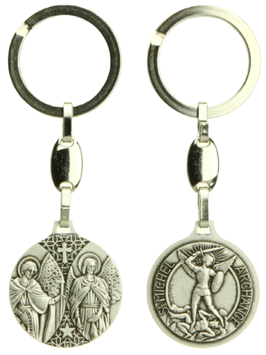 [SLH-45MGR01] Porte-clef des 3 Anges ( MIC/GAB/RAPH ) - 30mm