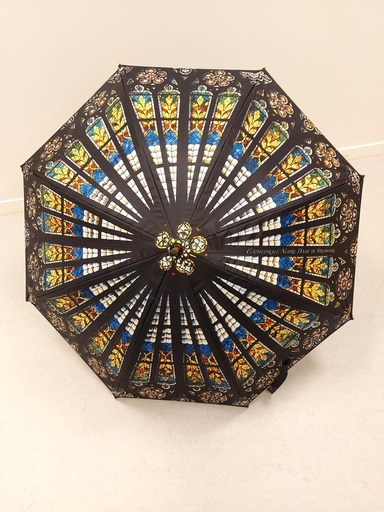 [SOU-41PP03A] Paraplu - metaal/polyester/8K/houtgreep - automatisch - 91cm - eigen logo MC