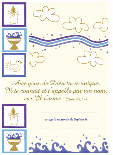 [SVN-21BAPT107] Souvenir de baptême - DIC107