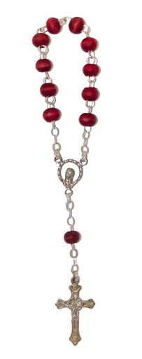 [TNT-091700] Mini-rosenkranz - Holzperle/Kette/Rose Duft (6x4mm)