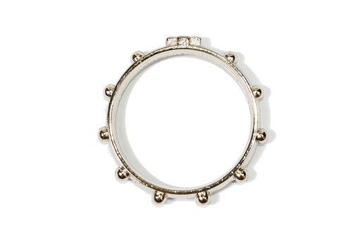 [TNT-09A124] Bague dizainier - nicklé (⌀ 22-25-28mm assorti)