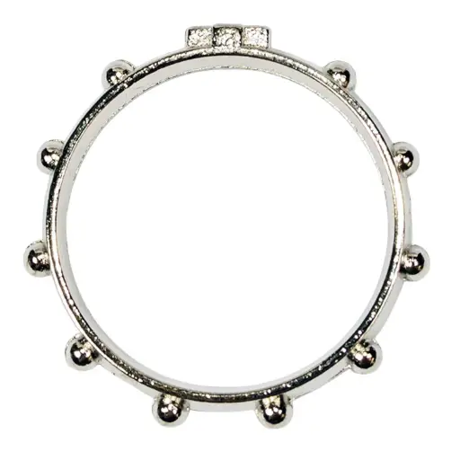 [TNT-09A124] Zehnerring - Metall (⌀ 22-25-28mm assorti)