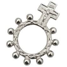 [TNT-09BL9500A] Bidring - vernikkeld (45x33mm)