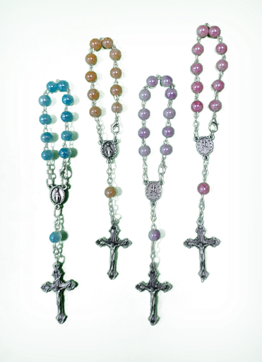 [TNT-35GL825] Tientje met slotje - glas - assorti (⌀ 6mm)