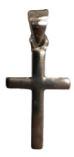 [HKZ-49M26] Croix lisse - Argent 925‰ rhodié (11x17mm)