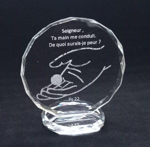 [KAD-97M003] Rahme/Semi-kristal - Seigneur, Ta main me conduit … PS 22 (92x78mm)