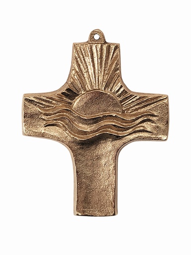 [MRL-802054] Kreuz Bronze - 'Sonnenaufgang' (70x90mm)