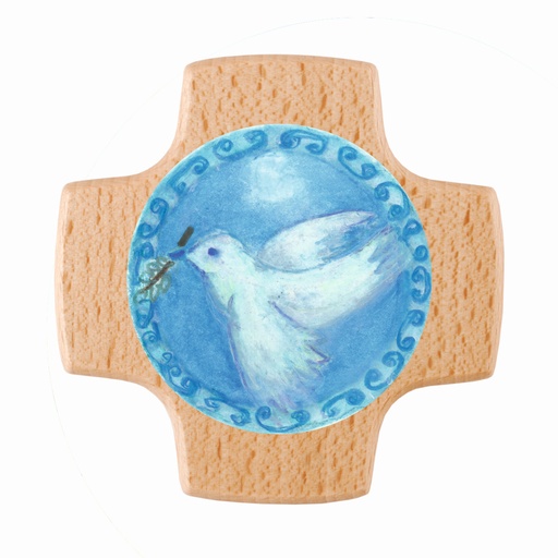 [MRL-810164] Cross wood - Pigeon (85x85mm)