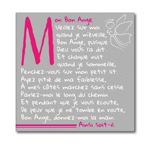 [GIR-82CA 36MP] CADRE MON BON ANGE  20*20 CM MIXPIX